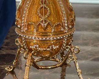 Faberge Imperial Egg Rosebud Egg Authentic Egg: 3 x 2.25in