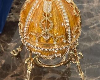 Faberge Imperial Egg Rosebud Egg Authentic Egg: 3 x 2.25in