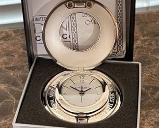 Danbury Carpe Diem Travel Clock Clock: 3in Diameter