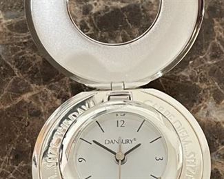Danbury Carpe Diem Travel Clock Clock: 3in Diameter