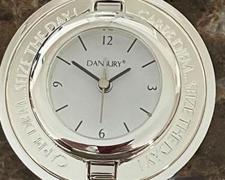Danbury Carpe Diem Travel Clock Clock: 3in Diameter