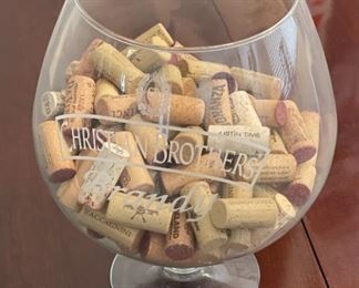 Christian Brothers Brandy Oversize Glass 12x 6.35in Diameter at Opening