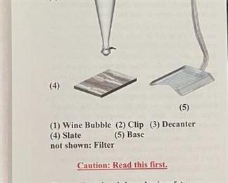 RoJaus Decanter The Grapevine Aeriator 26 x 8 x 12.5in HxWxD