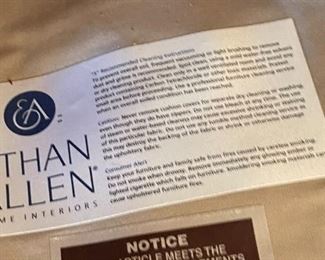 Ethan Allen Red upholstered Chair 31 x 35 x 35in HxWxD