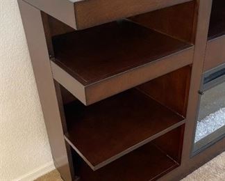 Legends Furniture AV Cabinet with Dimplex Electric Fireplace 36 x 65 x 16in HxWxD