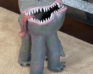 Waddell Ceramic Lawn Monster Artist Made Betty Helman 21 x 10 x 15in HxWxD