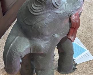 Waddell Ceramic Lawn Monster Artist Made Betty Helman 21 x 10 x 15in HxWxD