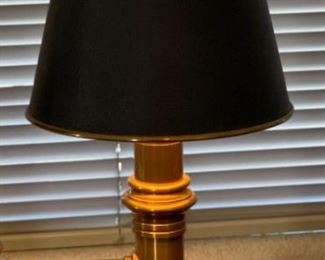 Brass Double Light Table Lamp 27 x 20 x 6in HxWxD