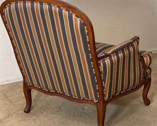 3pc Ethan Allen Lucian Chairs & Ottoman Chair: 38 x 34 x 34in HxWxD