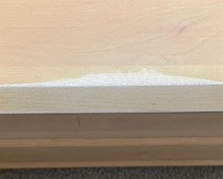 Ethan Allen Natural Maple Coffee Table With Storage. 15.5 x 38 x 38in HxWxD