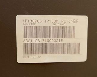 Copper Clad Side Table with Iron Frame. 24.5 x 27 in diameter