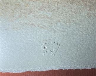 Signed RC Gorman Litho Chela State II R.C. 1980 Lithograph Framed Litho Serigraph Frame: 30 x 36in Art: 22 x 28in