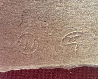 Signed RC Gorman Color Trial Proof Litho Navajo Women State II R.C. 1980 Lithograph Framed Litho Serigraph Frame: 31 x 38in Art: 22.5 x 30in