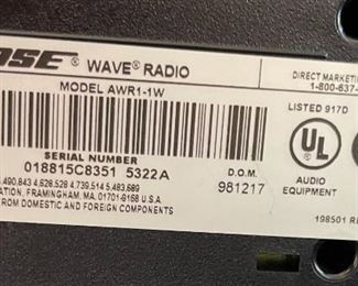 Bose Wave Radio AWR1-1W 4 x 14 x 8.5in HxWxD