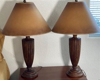 2pc Urn Style Lamps Pair 29 x 18.5 diameter
