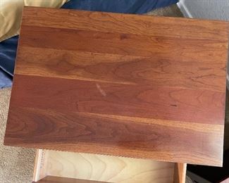 2pc Ethan Allen American Impressions Nightstands PAIR Cherry & Ebony 22.75 x 24.75 x 17.25in HxWxD