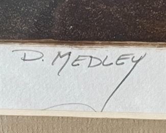 D. Medley Saw-Whet Owls Art Framed Frame: 16 x 18in Image: 7.5 x 9.5in