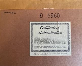 Signed Litho Owls C. Branagan Framed Art Print Frame: 14 x 14in Image: 8 inches diameter