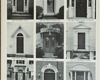 Historic Doors of Amherst Framed Print Poster Frame: 18.5 x 14.5in