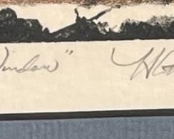 Adela Window Signed Print Framed Art Frame: 11 x 9.5in