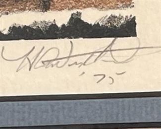 Adela Window Signed Print Framed Art Frame: 11 x 9.5in