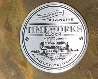 Replica Brass Ship Clock Timeworks United States Boiler Company 3.5 x 10.5 diameter