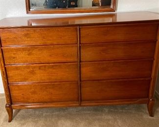 Morganton Furniture MCM 8 Drawer Dresser 34 x 54 x 20in HxWxD