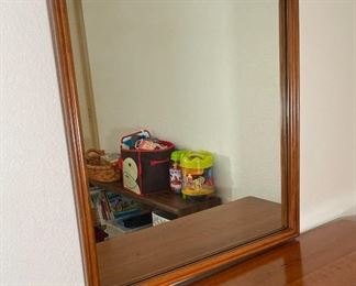 Morganton Furniture MCM mirror 34 x 34 x 3in HxWxD