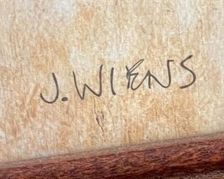 J. Wiens Pineapple art Framed Print 35 x 27in