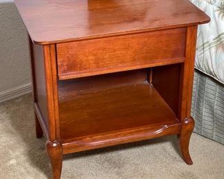 1pc Morganton Furniture MCM Nightstand 22 x 22 x 16in HxWxD