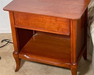 1pc Morganton Furniture MCM Nightstand 22 x 22 x 16in HxWxD