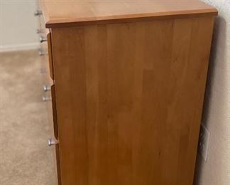 Ethan Allen Elements Natural Maple 6 Drawer Dresser 31.5 x 59 x 18.5in HxWxD