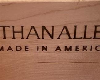 2pc Ethan Allen Elements Natural Maple Nightstands PAIR 24 x 26 x 17.5in HxWxD