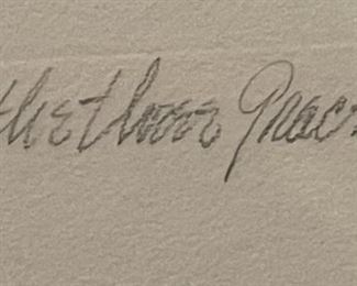 Signed The Three Graces James A Roma Native American Etching Litho Framed Art Lithograph Print Frame: 23 x 19.75Image: 12 x 8