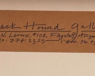 Signed Route 66 Two Guns AZ Gas Station Litho Framed Print Frame: 27.5 x 24in Image: 21.25 x 17.25in