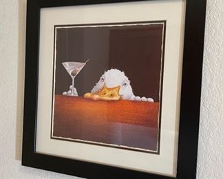 Will Bullas Bar Bill Framed Print Art 22.5 x 22.5in