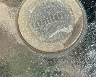 5pc Tropitone Outdoor Patio Table & Chairs Set Aluminum Sling Table: 27in H x 48in diameter