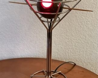 1993 Vintage David Krys Martini Lamp Bar Light Pop art 14.5in H x 10in Diameter