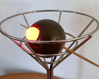 1993 Vintage David Krys Martini Lamp Bar Light Pop art 14.5in H x 10in Diameter