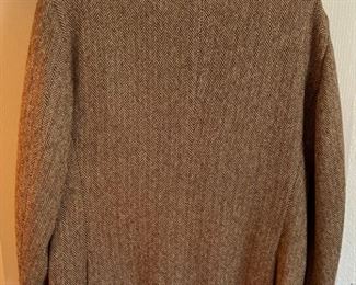 Polo Ralph Lauren Suit Jacket Italy Blue Label Tweed #1 Sz: 42