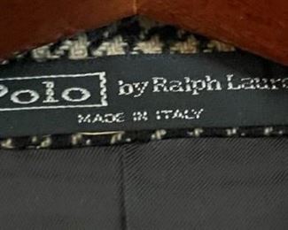Polo Ralph Lauren Suit Jacket Italy Blue Label Cashmere #3 Sz: 42
