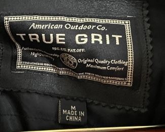 True Grit Leather Jacket Med