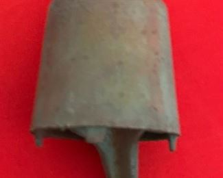 Vintage Paolo Solari Cosanti BRONZE WIND BELL Large Hanging Metal Garden Chime Bell 3.5 x 2.75in