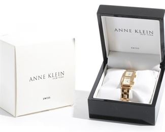 Anne Klein Dual Timezone Watch in Box 12/1458 751S Womens Face: 1.4x0.7in Bracelet: 6.25in