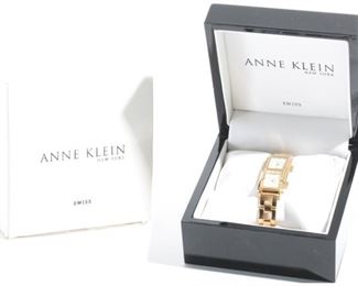 Anne Klein Dual Timezone Watch in Box 12/1458 751S Womens Face: 1.4x0.7in Bracelet: 6.25in