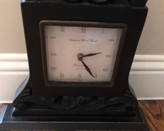 Vintage non working clock with curved glass front