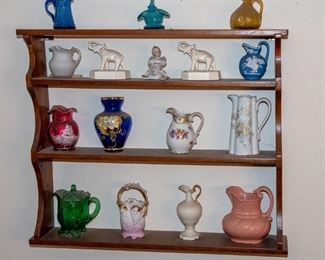 TABLES FULL of Vintage Ceramics - Glassware - Crystal