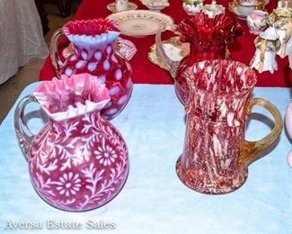 TABLES FULL of Ceramics - Crystal - Glassware