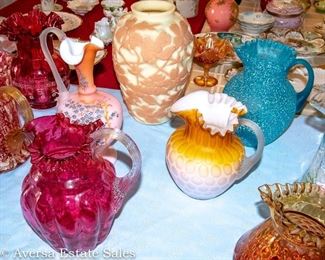 TABLES FULL of Ceramics - Crystal - Glassware
