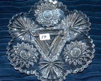 TABLES FULL - Ceramics - Glassware:  CUT Crystal